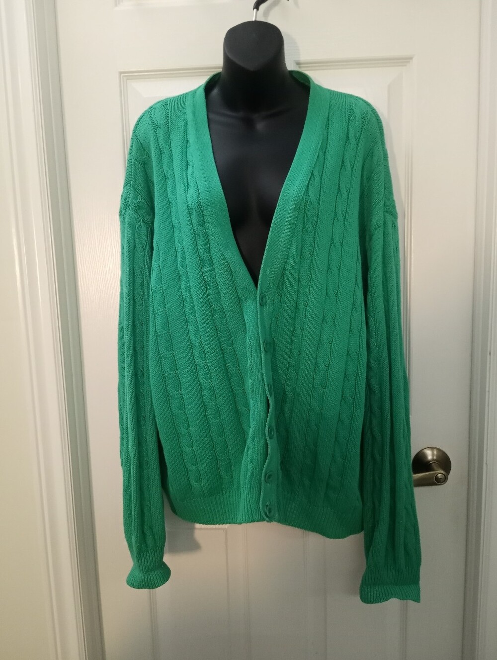 Vintage UNITED COLORS OF BENETTON Oversized Cable Knit Cardigan